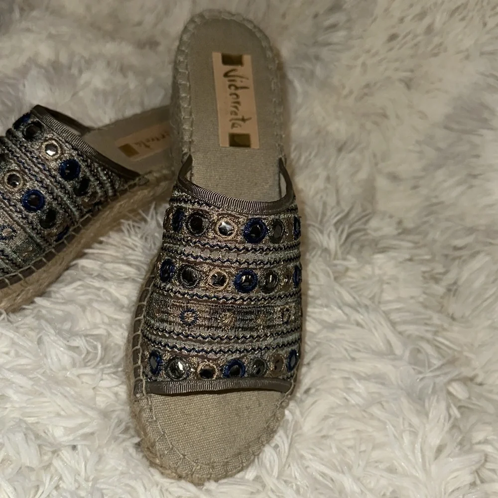 Women's Woven Spain Vidorreta Espadrille Sandals size 39